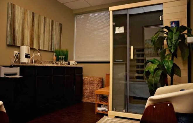 Transcend TR-2 infrared sauna in medical clinic